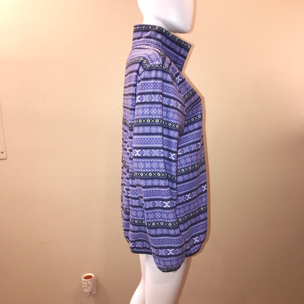 Jachs Cabin Fleece Pullover Sweater Womens Size Large Lavender Grey Outerwear - Picture 9 of 15